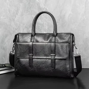 Business Casual Briefcase Black Men Bag Handbag Men’s Computer Bag