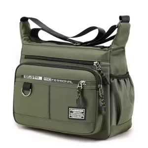 Business Crossbody Bags for Men Nylon Waterproof Casual Backpack Large Capacity Travel Messenger Bags Men’s Single Shoulder Bags