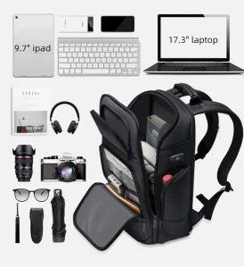 Business Fashion Bagpack Charging Custom Men’s USB Anti Theft Travel Smart Waterproof 17.3 Inch Custom Laptop Bag Pack