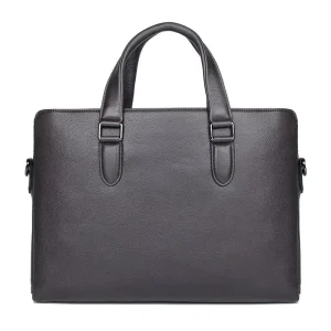 Business Genuine Leather Men’s Waterproof Laptop Bag Zipper Closure 14inch Single Shoulder Crossbody Briefcase Manufacturer