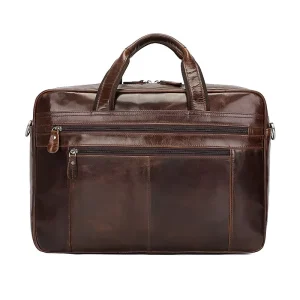 Business Men’s Genuine Leather Handbag Briefcase Nappa Leather Cotton Anti Theft Durable Comfortable Texture In Stock