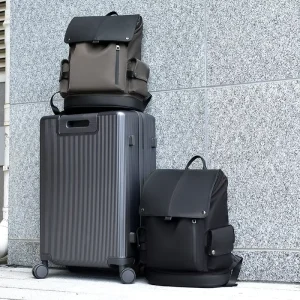 Business Men’s Waterproof Large Capacity Nylon Backpack with Arcuate Shoulder Strap for Travel