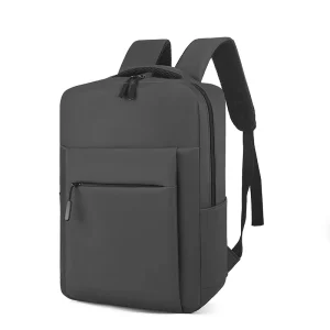 Business PU Oxford Gray Black Laptop Backpack Bags With Logo