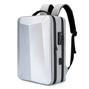 Business Shell Anti-Theft 17.3 Inch Men’s Backpack Waterproof ABS Laptop Backpack Bag