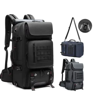 Business Travel Backpack for 2 Days Fitting Expandable Antitheft Zipper Closure Fashion Characters Pattern