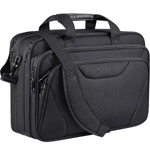 Business Travel Laptop Soft Bag Men’s Oxford Cloth Business Elite Briefcase Computer Bag Large Capacity Expandable