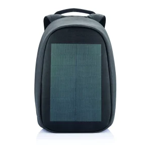 Business Waterproof 14W Solar Backpack Solar Power Laptop Bag with USB Charging Port for Hiking Biking Running