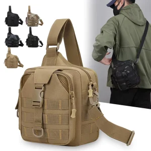 Camouflage Sports Style Men’s Multifunctional Outdoor Casual Cycling Crossbody Bag Waterproof Antibacterial