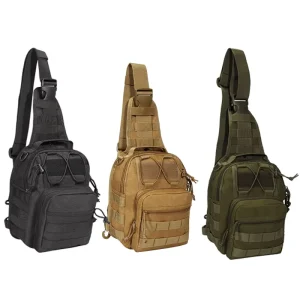 Camping Small Multi Color Waterproof Sporty Men’s Tactical Crossbody Shoulder Backpack Chest Sling Bag for Hiking