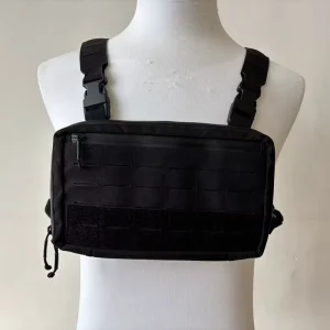 Camping Tactical Vest Tactical Chest Bag Men’s Sports Black Backpack