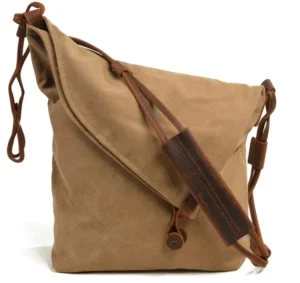 Canvas Crossbody Bagretro Crossbody Bag Casual Sling Bag Men’s and Women’s Crossbody Bag