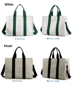 Canvas Laptop Tote Messenger Bag Portable Women Canvas Business Briefcase Laptop Tote Messenger Bag Men’s Business Handbag