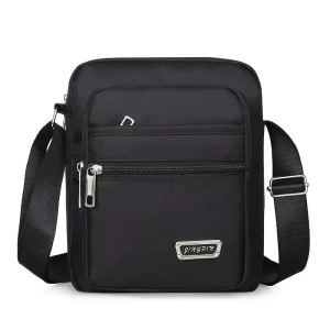 Canvas Travel Designer Black High Quality Outdoor Custom Durable Cross Body Men Shoulder Messenger Crossbody Sling Bags