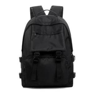 Canvas Waterproof Backpack for Students Men’s Leisure Outdoor Use Polyester Lining 20-39L Capacity Computer Interlayer