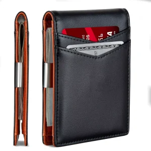 Card Bag Leather Anti-theft RFID Men’s Card Bag Leather Wallet for Men