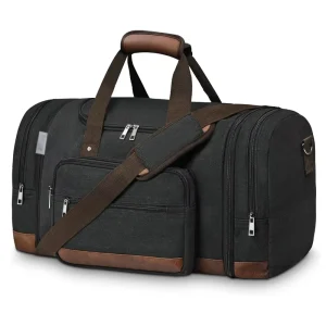 Casual 50L Travel Duffle Gym Bag for Men Women Overnight Weekend Gym Carry Luggage Expandable Spacious Zipper Closure Duffel Bag