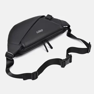 Casual Chest Bag Men’s Urban Simplicity PU Leather Street Sports Cycling Waist Bag Dirt resistant Bag
