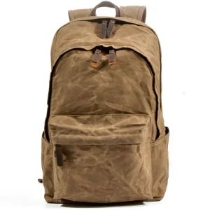 Casual Men’s Backpack Batik Canvas Waterproof Large Capacity Rucksack Women’s Outdoor Travel Hiking Backpack Everyday Rucksack
