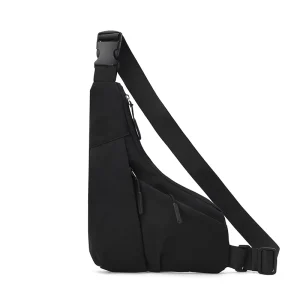 Casual Men’s Chest Bag Anti Theft Close Fitting Triangular Gun Bag with Left and Right Sling Feature