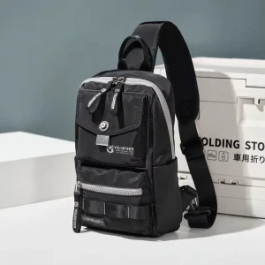 Casual Men’s Chest Bag Simple One-shoulder Messenger Bag Multifunctional Trendy Brand Crossbody Bag