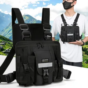 Casual Popular Running Chest Bags Waterproof Sports Tactical Backpacks Anti Theft Designer Fashion Sling Bags for Men with logo