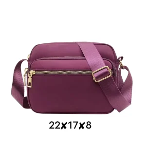 Casual Solid Color Women Bags Shoulder Nylon Cloth Lady Messenger Bag Mobile Phone Bag Handbag