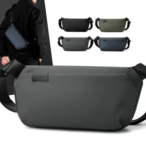 Casual Versatile Men’s Cross body Bag Functional Style Single Shoulder Waist Bag Waterproof Commuting Cycling Travel Chest Bags