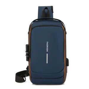 Chest Bags for Men Sling Shoulder Custom Crossbody Men’s Messenger Bags Fashion Bag Lock Anti Theft Leather Hebei 0.4