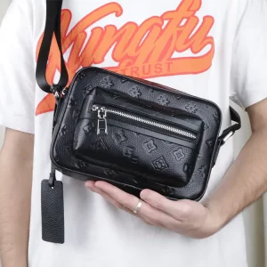 China Manufacturer Custom Luxury Quality Men Leather Messeneg Bag Purse Handbag Vegan Leather Backpack Duffle Bag With Logo