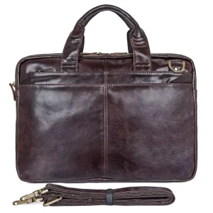 Classic Briefcase Men’s Business Laptop Bag New Fashion Men’s Leather Handbag Leather Men’s Bag Shoulder Bag