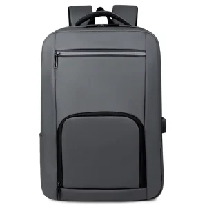 Classic Men’s 20-39L Large Capacity Laptop Backpack Physiological Curve Back Waterproof Zipper Nylon Material for Business Daily