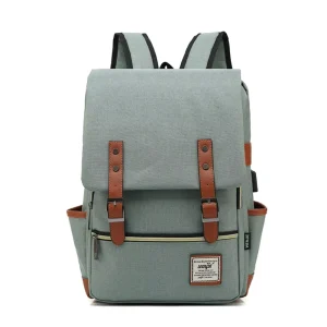Classic Oxford Men’s Business Backpack Large Capacity USB Laptop Bag for Office Hiking Travel Casual Computer Use