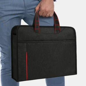 Commercial Men’s Briefcase High Quality Tote Bag Large Capacity Laptop Bag A4 File Bag Customized Logo Conference Bag