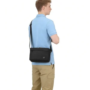 Compact Mini Crossbody Bag Water Resistant Nylon Crossbody Bag With Zipper Pockets for Women Men Travel Casual