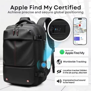 Compatible with Apple Find My App 17″ Laptop Waterproof Travel Bag Auto Compression 5cm Expandable Vacuum Compression Backpack