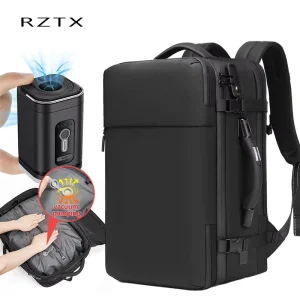 Compression Laptop Backpack Vacuum Travel Storage Bag with Hand Scale Suitcase Luggage for Men with USB