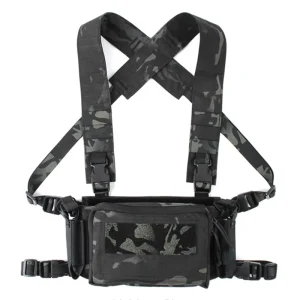 Coyote Brown Tactical Gear Outdoor Pouch Chest Rig D3 Style Chest Bag Hunting With Magazine Insert Zipper Pouches