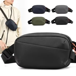 Cross Border Crossbody Bag Mens Chest Bag Sports Running Small Satchel Fashionable Multifunctional Shoulder Bag Waist Bag