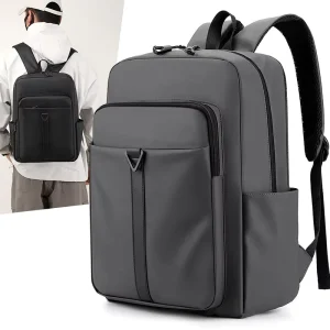 Cross Border Durable Denim Casual Men’s Large Capacity Travel Backpack with Polyester Lining Laptop Bag for College Students