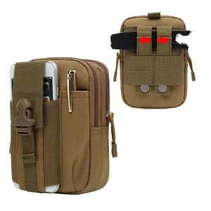 Cross-Border Men’s Tactical Waist Bag Zipper Waterproof Oxford Material Multifunctional Outdoor Phone Case Hanging Bag Work