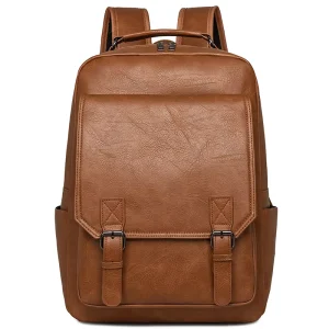 Cross Border New Manufacturer Outdoor Sports Travel Laptop Bag Student Unisex PU Leather Polyester Waterproof 20 35L
