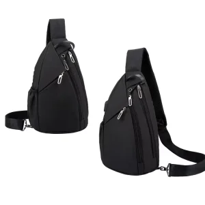 Cross-Border New Small Shoulder Bag Large Capacity Multi-Functional USB Men’s Chest Bag Crossbody Bag Business Commuting Burden