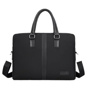 Cross border Business Casual Men’s Winter Conference Laptop Briefcase Oxford Cloth Waterproof Expansion Zipper
