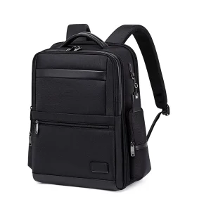Cross-border Business Travel Men’s Multi-functional Waterproof Ultrafilm Leather Oxford Cloth Zipper Air Backpack