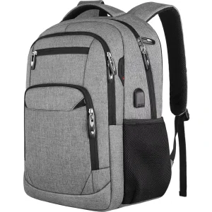 Cross border Large Capacity Men’s Fashion Waterproof Polyester Zipper Softback Travel Business Laptop Backpack Customized