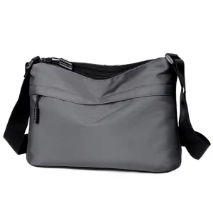 Cross-border Lightweight Nylon Mens Messenger Bag Casual Stylish Street Fashion Anti-theft Expandable Shoulder Bag