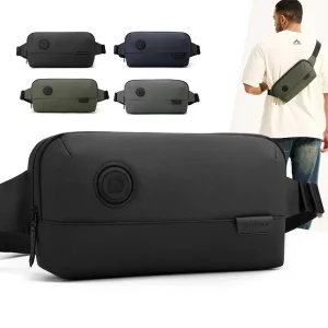 Cross-border New Multi-functional Nylon Box Shape Waist Bag Men’s Fashionable Crossbody Simple Lightweight Waterproof