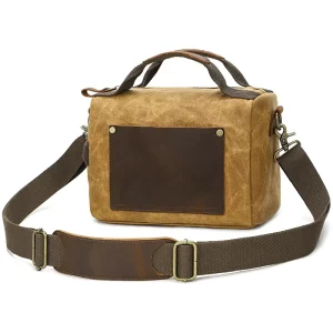 Cross border New Style Fashionable Batik Canvas Men’s Tote Bag Minimalist Small Vintage Shoulder Crossbody Bag Polyester