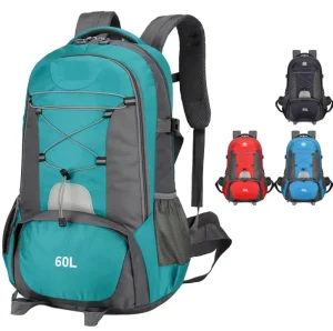 Cross border Outdoor Climbing Hiking Backpack Water repellent 60L Ultra light Large capacity Mountaineering Camping