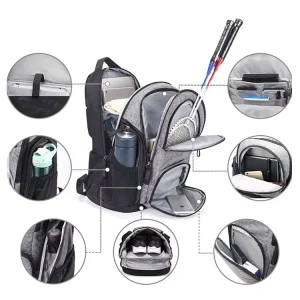 Custom 40L Lightweight Gym Bag Backpack with Shoe Compartment Workout Laptop Backpack Water Resistant College Bag Fit 15.6 Inch